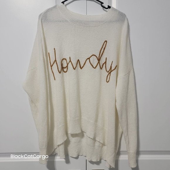 COPY - Show Me Your Mumu Women's Sweater - Size 3X Woodsy "Howdy" Knit Relaxed … - Picture 1 of 4